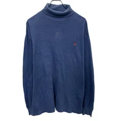Polo Ralph Lauren ロゴスウェット トレーナー M ブルー ポロラルフローレン タートルネック ポニー刺繍 古着卸 アメリカ仕入 a703-6873