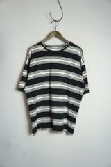 WELLDER ウェルダー Regular Fit T-Shirts レギュラー フィット ボーダー 半袖 Ｔシャツ カットソー WM19CS09 白黒 サイズ4 1117O★4