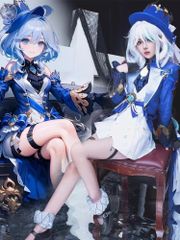 原神 フリーナ ウーシア 水神 コスプレ ウィッグ セット済み - メルカリ