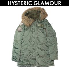 ヒステリックグラマー Hysteric Glamour  モッズコート N-3B プリマロフトフライトジャケット レディース 中古 カーキ サイズ FREE コンディション C