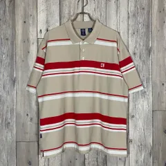 OLD KANI 90s カナイ 半袖 ボーダー ポロシャツ XL