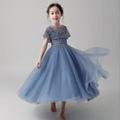 ドレス 子供 ピアノ発表会 子どもドレス ブルー 子供ドレス 発表会 白 ピンク 発表会ドレス  シンプル キッズ キッズドレス 子供 中学生 ワンピース 春 結婚式 フラワーガール 演奏会 グレー ネイビー 紫 グリーン パープルhjzy01