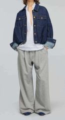 【新品未使用】SEMICOUTURE 25ss Sweat Pants スウェット パンツ ブラック ワイド セミクチュール ERICA CAVALLINI エリカ カヴァリーニ