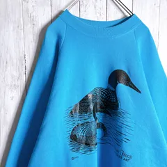 【入手困難】90s USA古着 アニマル 動物 鳥 スウェット #108