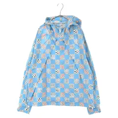 LOUIS VUITTON (ルイヴィトン) 21SS ダミエチェッカープリントパラシュートパーカー ウィンドブレーカーナイロンジャケット RM211-ZWT-HKB85W ブルーのサムネイル