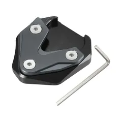 X AUTOHAUX 1セットのオートバイキックスタンド延長エンラージャーパッドサイドスタンドサポートプレート ブラ ックチタンカラー Hondaに対応 CB1300 2020-2023用