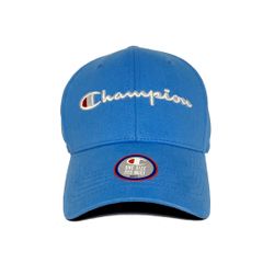 【並行輸入品】Champion キャップ Classic Script Adjustable Hat ライトブルー Light Blue レザーストラップベルト 帽子 水色