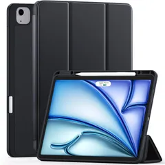 【新着商品】13インチ ケース Air 2024新型 M2 カバー - 対応iPad Air 13インチ 対応iPad ケース 2024新型 M2 カバー Apple Pro/Pencilの磁気充電と収納対応 Maledan 三つ折りスタンド 薄型 軽薄 衝撃
