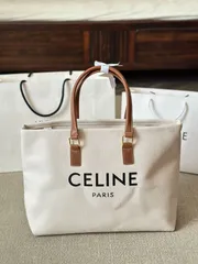 [Celine] キャンバス ショッピングトートバッグ - リサ着用モデル | セリーヌ レディースバッグ｜本日限定特価｜新品未使用