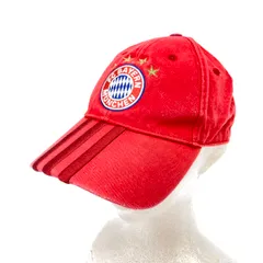 adidas アディダス FCバイエルンミュンヘン キャップ フリーサイズ  レッド コットン メンズ  帽子 服飾小物　240001149667