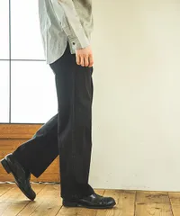 MR.OLIVE/SUPER STRETCH DENIM / SILICON DYED WIDE STRAIGHT PANTS　ミスターオリーブ/スーパーストレッチデニム/シリコンウォッシュワイドストレートパンツのサムネイル