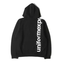 UNIFORM EXPERIMENT ユニフォームエクスペリメント パーカー サイズ:1 バックロゴ ベンチレーション スウェット パーカー VENTILATION HOODIE 19SS ブラック 黒 トップス フーディーのサムネイル