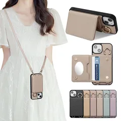 iPhone 16 手帳型 ケース ショルダー おしゃれ スマホケース iPhone 16 手帳型 ショルダー 斜めがけ 肩掛け 首掛け iPhone 16 手帳型ケース ショルダー 収納 ミラー付き 首かけ 女性 ストラップ 財布型 カバー アイフォン