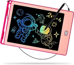 POPERFUN 8.5インチ電子メモパッド 高輝度 電池交換可能 お絵描きボード ロック機能付き ワンタッチ消去 おもちゃ ブギーボード 知育玩具 女の子 男の子 大人 プレゼント 子供 1 2 3 4 5 6歳