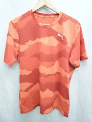◇ Θ　Φ PUMA プーマ トレーニングウェア 半袖 Tシャツ　カットソー サイズ表記なし オレンジ メンズ　レディース P  【1408200022485】
