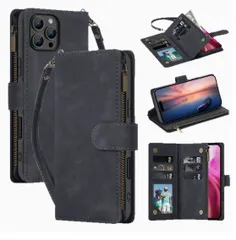 iPhone用ケース iPhone 16 iPhone 15 iPhone14 iPhone13ケース 手帳型 財布型 多機能 ハンドストラップ付き qnTz464