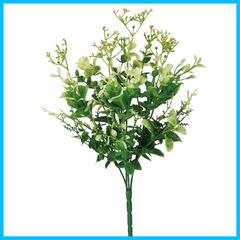 【在庫セール】グリーン ミックスリーフブッシュ 全長:約32cm、幅:約21cm 造花 A-44141-051A アスカ
