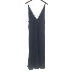 シンメ/SINME 23SS ストラップ レースデザイン キャミソール ワンピース ブラック サイズ レディースAのサムネイル