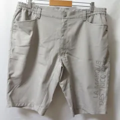 古着 メンズ3L le coq sportif/ルコックスポルティフ ゴルフウェア ハーフパンツ 短パン グレー/ブラック QG8560 fg4530