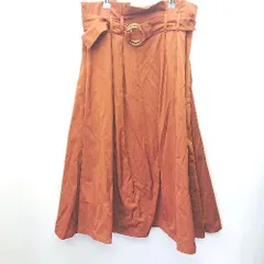 ◇ ◎ ZARA WOMAN ザラウーマン 膝下丈 フレア スカート サイズS ブラウン系 レディース E  【1407180033757】