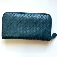 ボッテガヴェネタ　BOTTEGA VENETA 長財布　イントレチャート　深緑