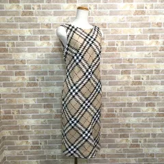 送料込み！ 極美品 BURBERRY LONDON ワンピース 38 ノバチェック 578