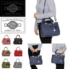 ショルダーバッグ ネイビー レディース リボンチャーム付 ハンドバック 2way 通勤 OL トートバッグ おしゃれ 入学 入園 卒業 ブランド