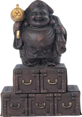 旧家蔵出しマンモスの牙⭐︎彫刻七福神