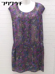 ◇ UNTITLED アンタイトル 総柄 ノースリーブ 膝丈 ワンピース サイズ2 マルチ レディース 【中古】 【1002802053931】