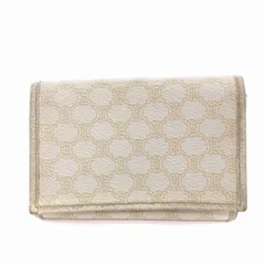 セリーヌ CELINE カードケース ミニウォレット レザー マカダム柄 白 ホワイト /MMのサムネイル