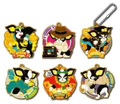【中古】キーホルダー・マスコット(キャラクター) 全6種セット 「ラバーマスコット ジョジョの奇妙な冒険 第三部 スターダストクルセイダース イギーの奇妙なコスプレ GOLD.ver」