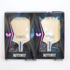 【未使用品】BUTTERFLY メイス アドバンス FLグリップ 攻撃用 シェーク 5枚合板 2点セット/バタフライ/卓球ラケット/nm199oh