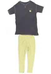 【中古】衣料雑貨 喫茶ポアロ ラウンジセット(半袖＆ロングパンツ) Detective Conan ダークグレイ Mサイズ 「名探偵コナン×GU」