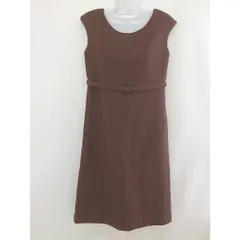 ◇ ◎ CROLLA クローラ aquagirl アクアガール 半袖 膝丈 ワンピース サイズ38 ブラウン レディース  【中古】 【1205040001379】