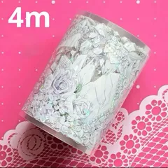 938 贝壳光 6.5cm×4m 浪漫蒂克 海外マスキングテープ