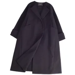 美品 アドーア ADORE コート ロングコート ノーカラー ジャージー  ナイのサムネイル