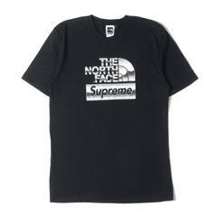 Supreme シュプリーム Tシャツ サイズ:M / THE NORTH FACE メタリックロゴ クルーネック Tシャツ (Metallic Logo Tee) / ブラック 黒 / トップス カットソー 半袖 / コラボ【メンズ】【中古】