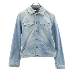 トミージーンズ ロゴ刺繍 デニムジャケット M TOMMY JEANS TOMMY HILFIGER ジージャン レディース 【中古】  【230330】