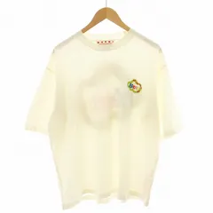 MARNI(マルニ) NO VACANCY INN SNAKE ロゴプリント 半袖 Tシャツ カットソー 男女兼用 ベージュ サイズ36 38 40 42 MARNI(マルニ) NO VACANCY INN SNAKE ロゴプリント 半袖 Tシャツ