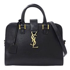 サンローラン SAINT LAURENT バッグ レディース ブランド ハンドバッグ ショルダーバッグ 2way レザー ベイビーカバス ブラック 568853 黒 斜め掛け おしゃれ 【中古】