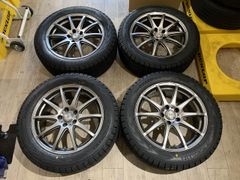 【2310068】スタッドレス BADX 18インチ 7.5J +38 PCD114.3 5H + 新品 G075 235/55R18 2021年ハリアー RAV4 ヴァンガード エクストレイル デリカD5 フォレスター CX-5 CX-8 NX RX 等