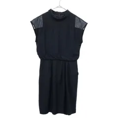 UNTITLED アンタイトル 日本製 ノースリーブ ワンピース 0 ネイビー レディース 古着