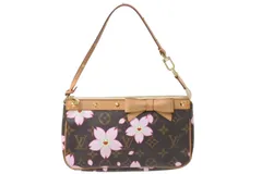 極美品 LOUISVUITTON ルイヴィトン 村上隆 ポシェットアクセソワール ポーチ M92006 モノグラムチェリーブロッサム 中古 4c076357