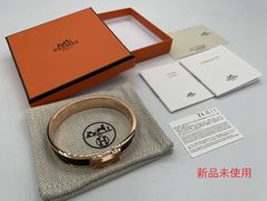 新品未使用 エルメス HERMES エナメルブレスレット クリックH ブラック/ゴールド金具  アクセサリー 正規品