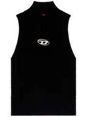 ディーゼル ロゴ・ノースリーブ・トップ 送料無料