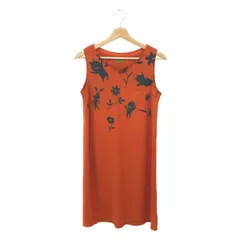良好 OLLEBOREBLA アルベロベロ ノースリーブ ワンピース サイズ:表記無し  オレンジ  レディース ぶたさん 花柄　240001132542