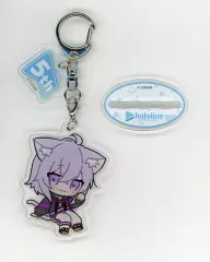 【中古】雑貨 猫又おかゆ アクリルスタンドキーホルダー 「バーチャルYouTuber ホロライブ」 C101グッズ