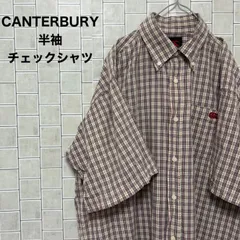 半袖 シャツ CANTERBURY　カンタベリー　半袖 チェックシャツのサムネイル