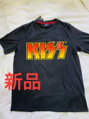 【新品】KISS キッス　半袖 Tシャツ　ブラック　プリント　ロゴ　メンズ サイズXL　洋楽　ベヴィーメタル