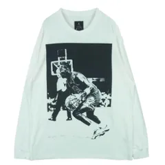 NIKE ナイキ DM2841-133 ×UNION  JORDAN BRAND MJ Long Sleeve T-shirt ユニオン ジョーダン ブランド USEDダメージ加工 ロングスリーブ 長袖 Tシャツ オフホワイト系 L【中古】